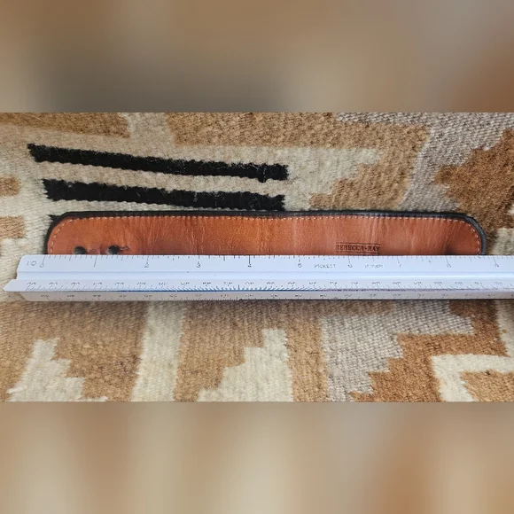 Rebecca Ray Snaffle Bit Cuff, Tan Leather, Equestrian Horse Girl Cuff Bracelet - Picture 3 of 8